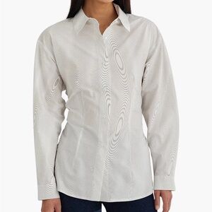 Paloma Wool Marie Fractal Wave Print Button Down Shirt